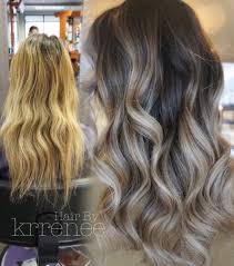 Before And After Hair Transformation Blonde To Dark Hair Hair Transformation Dark Hair Balayage Hair Blonde Medium