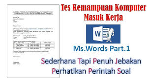 Memiliki jumlah alternatif jawaban lebih dari satu. Tes Komputer Masuk Kerja Perhatikan Petunjuk Soal Youtube