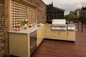 l shaped outdoor kitchen design