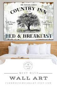 Bed And Breakfast Sign Vintage Farmhouse Wall Decor Etsy In 2021 Farmhouse Bedding Guest Bedroom Decor Guest Bedroom