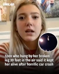 She dangled from the power line for an hour while waiting to be rescued.