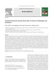 If that were the case then camel meat and mutton would be regarded in the same way. Pdf Cultured Meat From Muscle Stem Cells A Review Of Challenges And Prospects