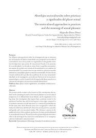 PDF) Abordajes socioculturales sobre prácticas y significados del placer  sexual