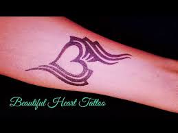 Tattoo heart in the style of old school. Beautiful Heart Tattoo On Hand By Tattoo Art By Kk Youtube