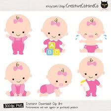 Baby Girl Clipart Baby Girl Clip Art Baby Girl Shower Clipart Etsy Baby Girl Art Baby Girl Clipart Baby Shower Clipart