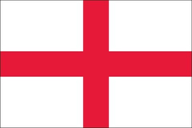 This flag illustrated in the siegel's die flagge for england is a quarterly divided ogival pennant showing the arms of france (three golden (= yellow) fleur de lys, ordered triangular, in a blue field) in the 1st and 4th quarter and the arms of england (three golden (= yellow) passant lions in a red. Flag Of England Flagge Englands Flaggen England Grossbritannien