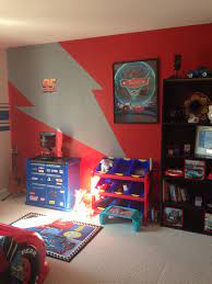 Lighting Mcqueen Themed Cars Room Car Themed Bedrooms Cars Bedroom Decor Cars Room