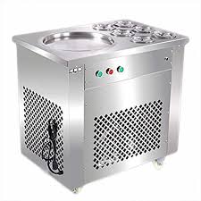 Jiawanshun Commercial Fried Ice Cream Machine Ice Cream Roll Making Machine 220v 740w Pan Size 35cm In 2020 Fried Ice Cream Machine Fried Ice Cream Ice Cream Machine