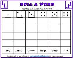 Make alphabet worksheets or spelling practice sheets. Sight Word Worksheets Roll A Word