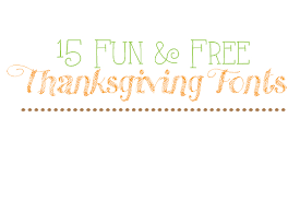 Thanksgiving is just around the corner and what better opportunity to bring your whole family and before you start planning the reunion, make sure you have the best thanksgiving fonts to use on. 15 Fun And Free Thanksgiving Fonts