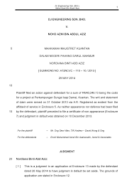 If you don't have a defense, the final result could ultimately be the same to ask the judge to set aside your default judgment, you must file a motion (a formal written request) with the court. Dj Engineering Sdn Bhd Principles In Setting Aside Jid Studocu