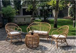 salon de jardin bassano 4 places en rotin naturel decouvrir ici cdiscount salon meubles de jardin en rotin coussin salon de jardin mobilier jardin