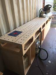 Tended toward by all that precedes; Ron Paulk Inspired Mitre Bench Woodworking Shop Plans Woodworking Shop Projects Woodworking Workbench