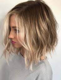 Wonderful Ideas Of Side Parted Long Bob Hairstyles For Balayage Hair Colors To Wear In 2018 Bob Haircut For Fine Hair Hair Styles Bob Hairstyles For Fine Hair
