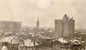 A View Of East Downtown Houston In 1925 Where Snow Has Covered The Roofs Of The Buildings Houston History Downtown Houston Houston History Historic Houston