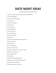 Date night in ideas that you'll *actually* have time to use? 103 Date Night Ideas This Is The Only List You Need