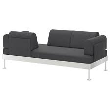 Delaktig كنبة 3 مقاعد Hillared فحمي Ikea