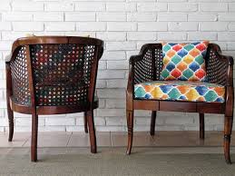 Pair Of Sam Moore Cane Barrel Chairs Reserved Starkawina Barrel Chair Floor Decor Chair