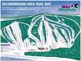 Wild Mountain Trail Map Wild Mountain Ski And Snowboard Area Piste Map / Trail Map