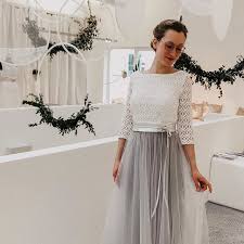 Maybe you would like to learn more about one of these? Boho Brautkleid Zweiteiler Mit Spitzentop Und Tullrock In Abendkleid