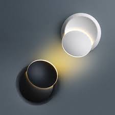 This Led Decorative Wall Light Blends Modern Minimalism And Geometric Aesthetic For Your Home Improvement It Has A To Black Wall Lamps Led Wall Lamp Wall Lamp