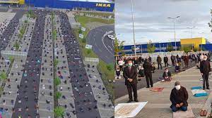Check spelling or type a new query. This Ikea Parking Lot Transformed Into A Prayer Area For 800 Muslims Celebrating Eid In Germany