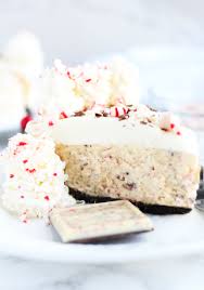 White Chocolate Peppermint Bark Cheesecake 3 Yummy Tummies