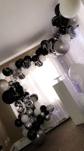 Find everything you need for an unforgettable 21st birthday party with our range of birthday banners, decorations and centrepieces! Black White Silver And Marble Balloon Garland Black Party Decorations Silver Party Decorations Silver Party