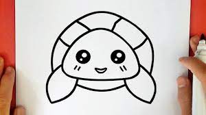 COMMENT DESSINER UNE TORTUE KAWAII - YouTube