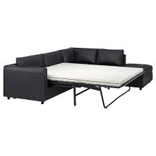 Una poltrona letto occupa poco spazio in soggiorno ed è un'ottima soluzione per risparmiare. Vimle Divano Letto Angolare A 4 Posti Con Terminale Aperto Grann Bomstad Nero Ikea It