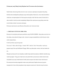 Contoh interview accounting terbaru 2020 menjadi pertanyaan wawancara untuk posisi finance dan staf keuangan terutama supervisor. Buku Pertanyaan Yang Paling Sering Diajukan Saat Wawancara Dan Jawaba