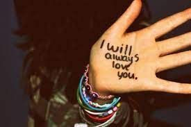 Write On Your Hand Love You Love You Images I Love You Images