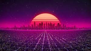 A Retro City Loop I Made Perfectloops Screen Savers Neon Light Wallpaper Retro Waves