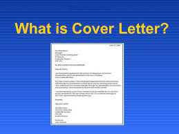 What Is Cover Letter