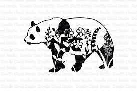 Download Floral Panda Svg Cut Files Panda Png Pre Designed Photoshop Graphics Creative Market