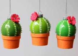 If you use nail glue, the nails are only a one time use. Diy Cactus Christmas Bauble Ornaments My Poppet Makes