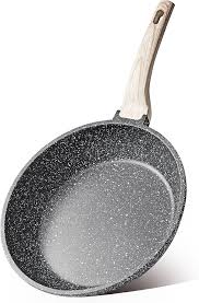 Amazon.com: CAROTE Nonstick Frying Pan, 8 Inch Classic Granite Skillet |  Kitchen Healthy Non Toxic Stone Cookware,All-Stovetop Compatible, Cool  Handle, Easy to Clean, PFOA Free: Home & Kitchen