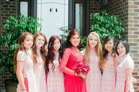 Traditional Vietnamese Bride And Bridesmaid Dresses Vietnamese Wedding Brides And Bridesmaids Traditional Vietnamese Wedding