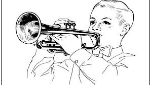 The trumpet is a fun and memorable boy playing trumpet coloring page. Tag Music Coloring Page Print It Free