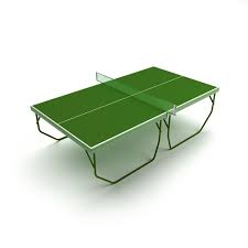 Green Color Tennis Table 3d Model Table Tennis Table Tennis Board Green Colors
