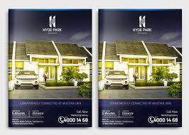 Taken from the edge of the neighborhood. Sribu Flyer Brochure Design Design Brosur Perumahan Hyde