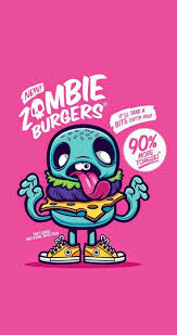 Check out amazing iphonewallpaper artwork on deviantart. Cute Funny Pop Art Cartoon Wallpaper For Iphones Zombie Burgers