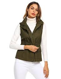 Zizzi shirtkleid große größen damen baumwollkleid mit knöpfen und kragen. Chigant Damen Weste Winter Armellose Jacke Ubergangsweste Mit Abnehmbarer Kapuze Jacken Armellose Jacke Modestil