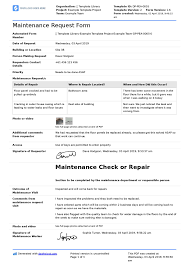 So check out this annual operation and maintenance report form and you should be able to prepare a report in no time. Maintenance Request Form Template Better Than Pdf And Excel