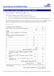 Maybe you would like to learn more about one of these? Business Interruption Calculation Sheet