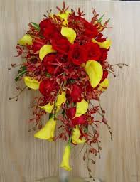 Remember the warm colors like red, yellow etc will attract the maximum attention of. Pin By Katie Veno On Wedding Yellow Wedding Flowers Red Wedding Flowers Bouquet Red Wedding Flowers