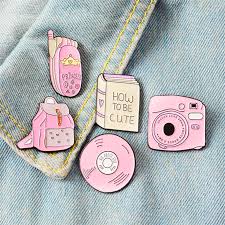 Cheap trendy pins & badges. 90s Cute Pins Set 5 Pcs From Foreveronline Cute Pins Retro Accessories Lapel Pin Gift