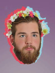 behind the facial hair