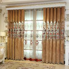 Bed curtains don't necessarily refer to those reminiscent of canopy beds. Delicate Embroidery Curtain For Living Room Floral Embroidered Brown Sheer Curtains Luxurious Royal Style Window Panels For Bedroom Shopee Malaysia