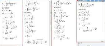 Integral substitusi metode substitusi merupakan metode penyelesaian integral dengan mengubah bentuk fungsi menjadi lebih sederhana dalam bentuk variabel tertentu yang saling berhubungan dengan cara pemisalan. Tentukan Integral Tersebut Menggunakan Metode Substitusi Brainly Co Id